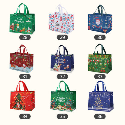 [Best Gift For Kids] Halloween & Christmas Non-Woven Candy Tote Bag