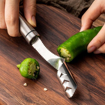 Stainless Steel Chili Corer Peppers Seed Remover（50% OFF）