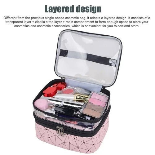 Double-layer Cosmetic Bag