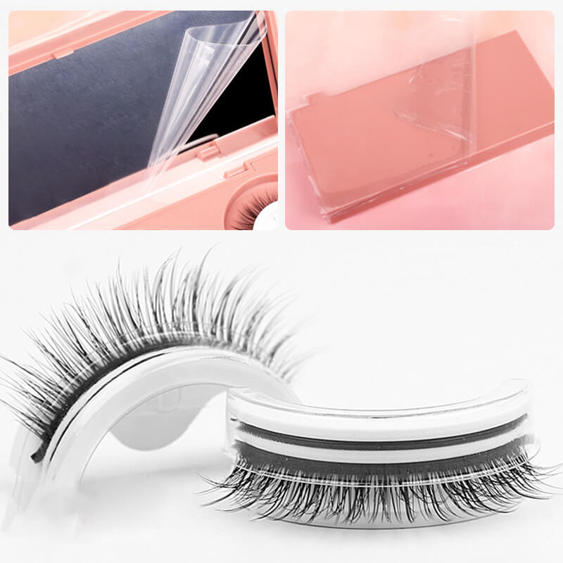 Glue-free self-adhesive false eyelashes