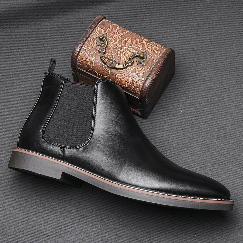 Exquisite Gifts - Men's Vintage Fashion Chelsea Leather Boots