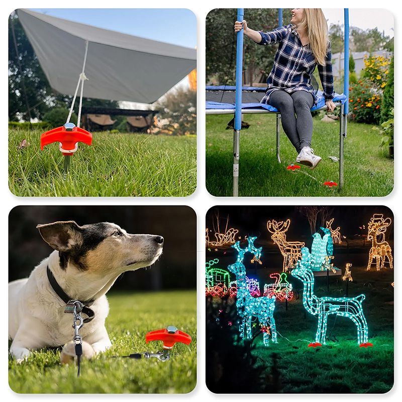 8" Screw-in Tent Stakes Ground Anchors（BUY 1 GET 1 FREE）