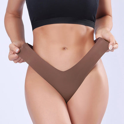 Seamless Sexy Underwear With A Low Waist Made Of Ice Silk