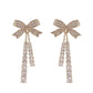 Butterfly Tassel Pearl Stud Earrings