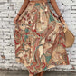 Women's Casual Printed Beach Long Skirt