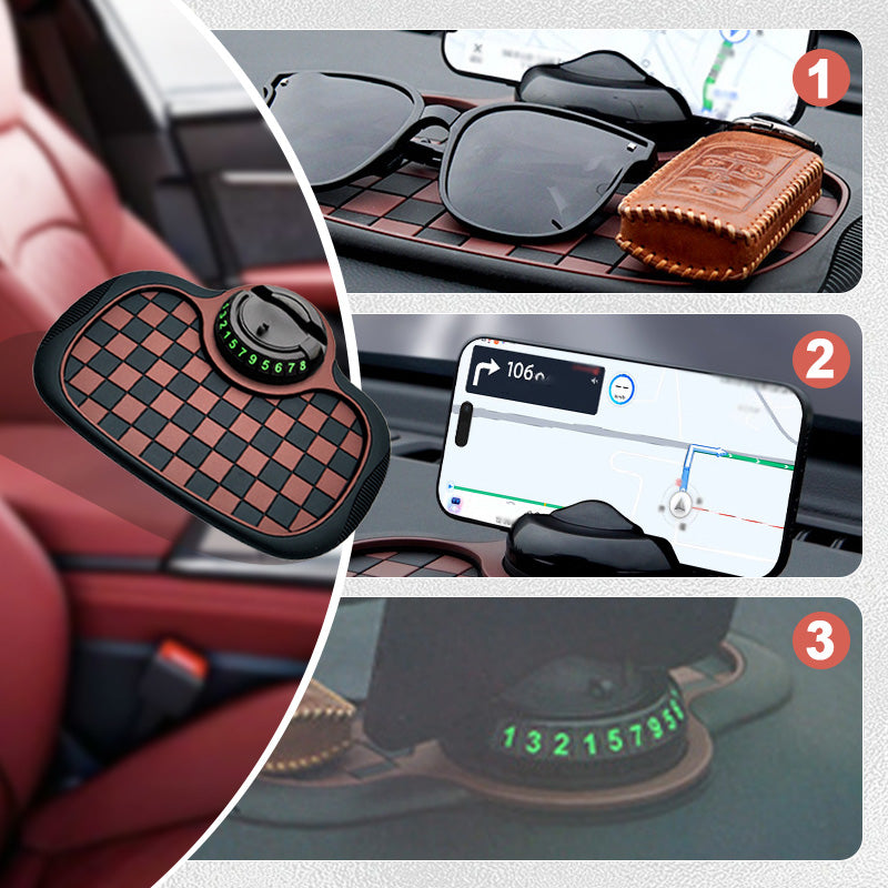 Multifunctional Auto Phone Holder Anti-Slip Dashboard Mat