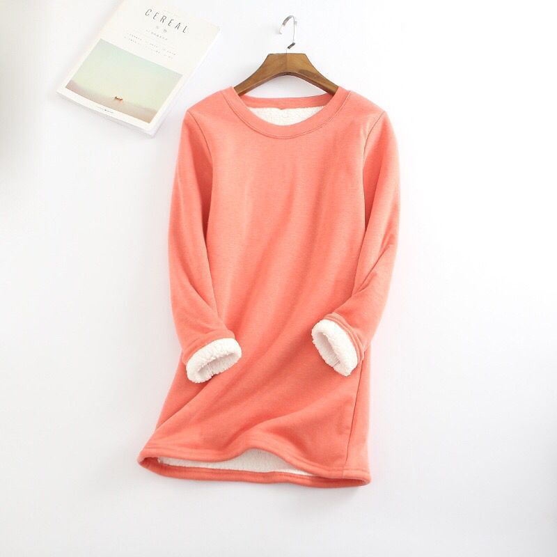 Women's Cotton Round Neck Solid Sweatshirt