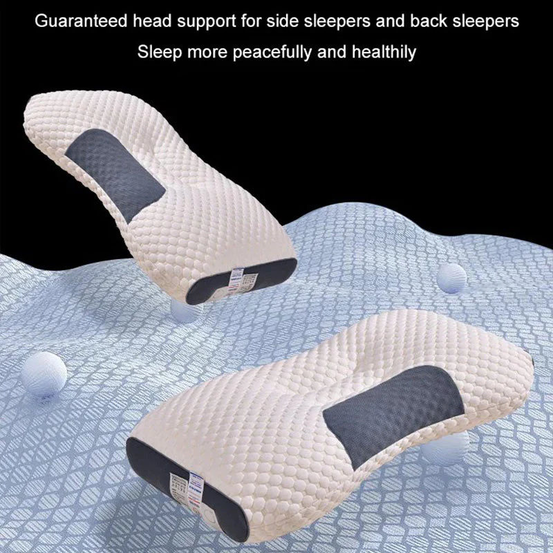 💥Antibacterial Neck Support Sleep-Aid Massage Pillow