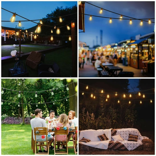 Waterproof Solar Powered LED Outdoor String Lights