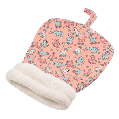 💥Warm Plush Thick Cat Sleeping Bag – Soft Burrow Cat Bed, Self-Warming Enclosed Cave Bed for Kittens & Small Pets, Cozy Hideaway Nest