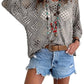 ✨Womens Bohemian-Inspired Beige Crochet Top with V-Neck