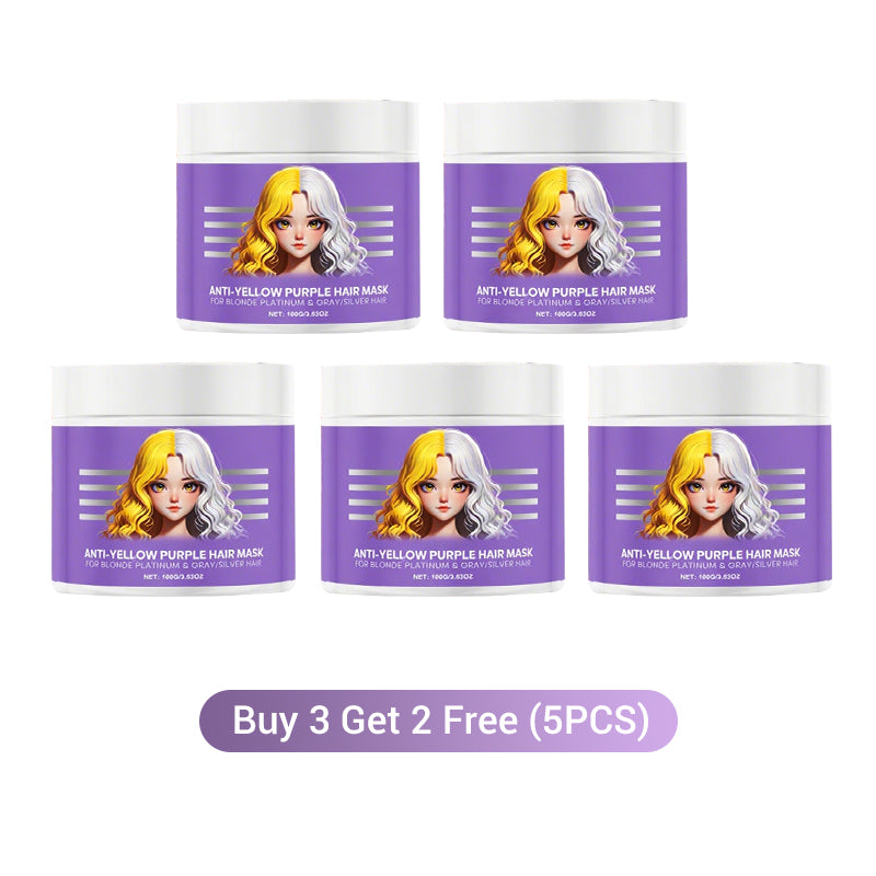 Anti-Yellowing Purple Hair Mask 💜 Say goodbye to Red Highlights! 💜