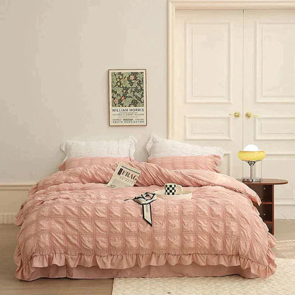 Cool Skin Friendly Lace Blanket 4 Piece Set (🔥Four Pieces Set In Special Hot Sale)