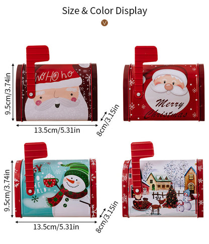 🎅Decor Christmas Cookie Tins Tinplate Candy Boxes