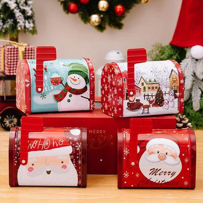 🎅Decor Christmas Cookie Tins Tinplate Candy Boxes