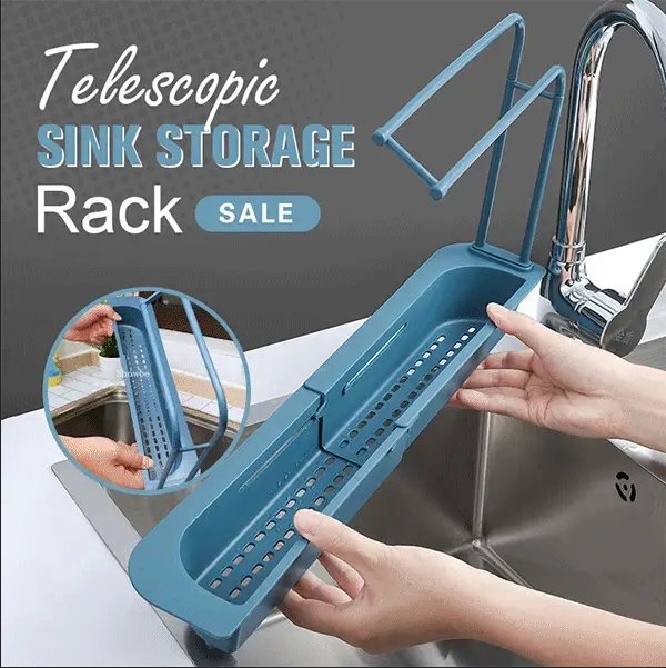 (50% OFF)Telescopic Sink Storage Rack