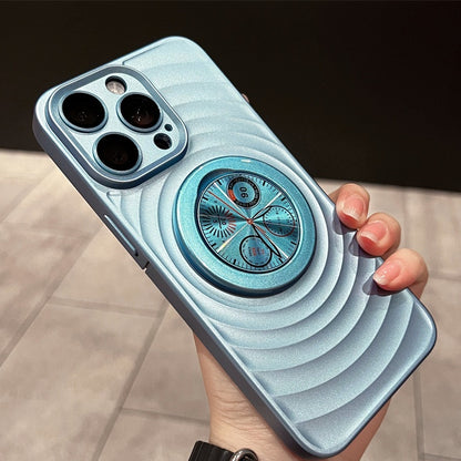 Ripple Pattern Magnetic Phone Case with Stand