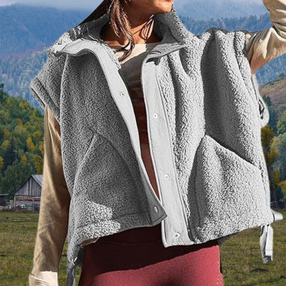 Women's Oversized Fuzzy Vest