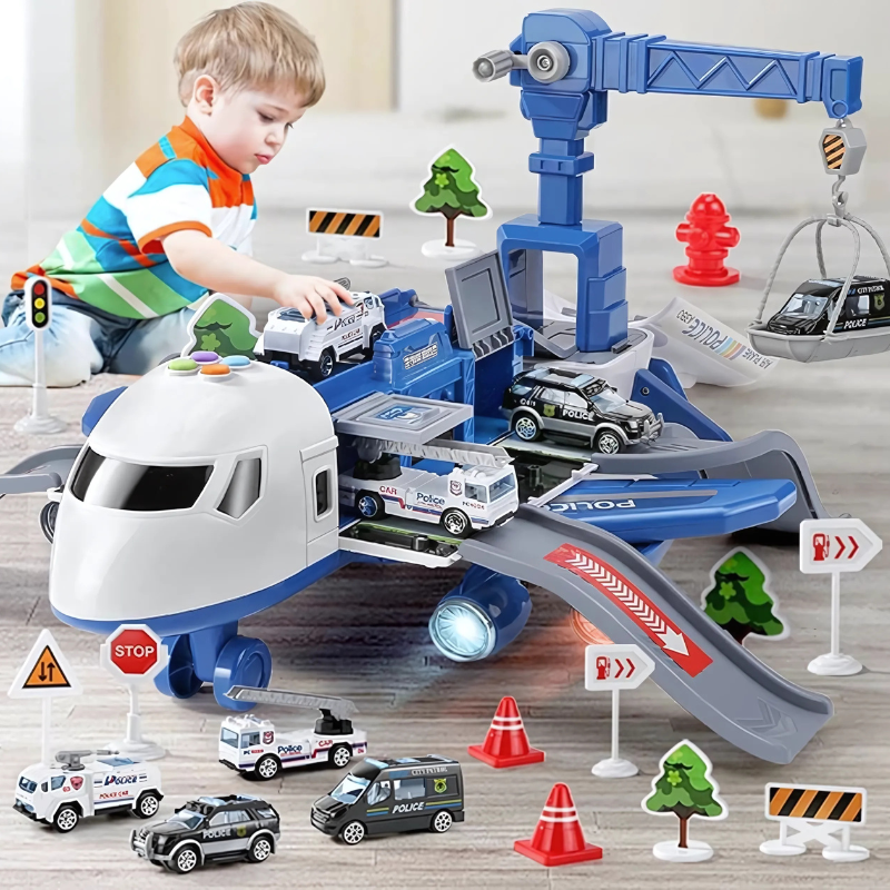 AeroPlay Aircraft Car: Super Large, Drop-Resistant Educational Toy For Kids