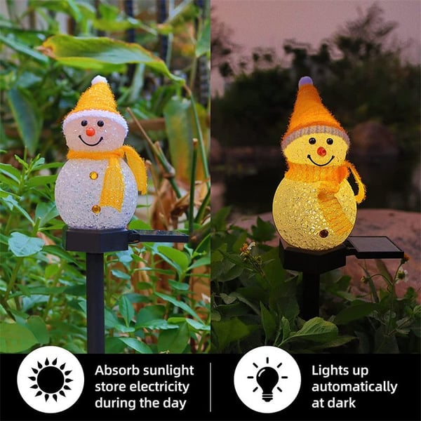 Christmas Sales -- Waterproof Solar Snowman Lamp