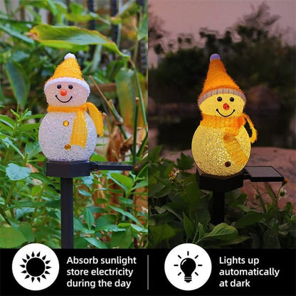 Christmas Sales -- Waterproof Solar Snowman Lamp