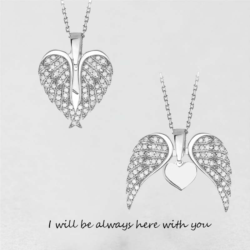 Angel Wing Heart Necklace