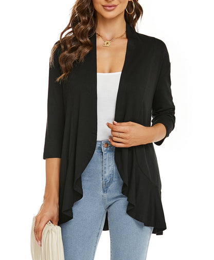 Casual Lightweight Cardigans With Open Front For Women