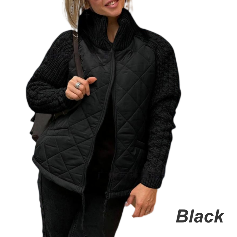 ❄️Winter Specials❄️Women's Knit Patchwork Puffy Jacket