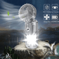 Portable Stretchable Solar Lithium Battery Electric Fan + Emergency Light