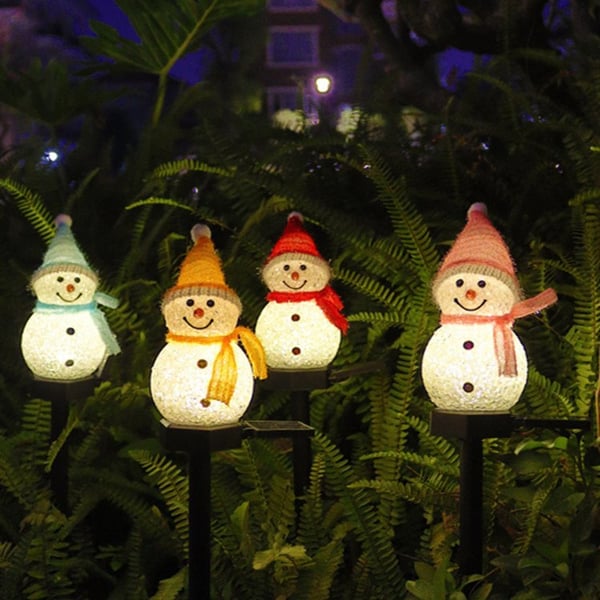 Christmas Sales -- Waterproof Solar Snowman Lamp