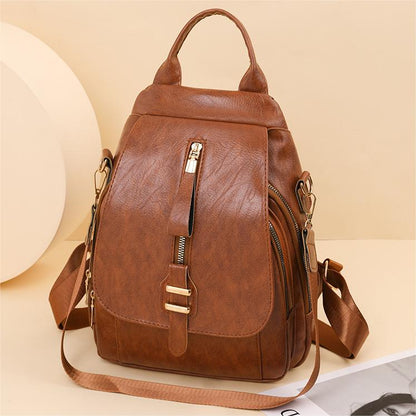 Simple Retro Solid Color Large Capacity Bag