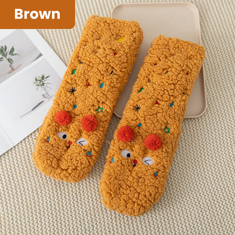 Women's Fluffy Thick Slipper Socks