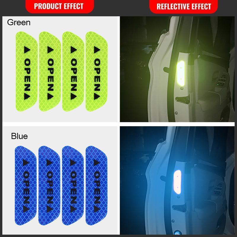 Car Anti-collision Reflective Warning Sticker (4 PCS)