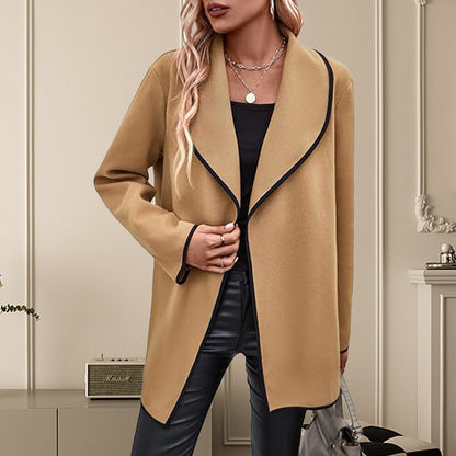 [Gift For Her] Women's Long-sleeved Casual Woolen Jacket