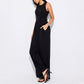 Women’s Solid Sleeveless Wide Leg Jumpsuit