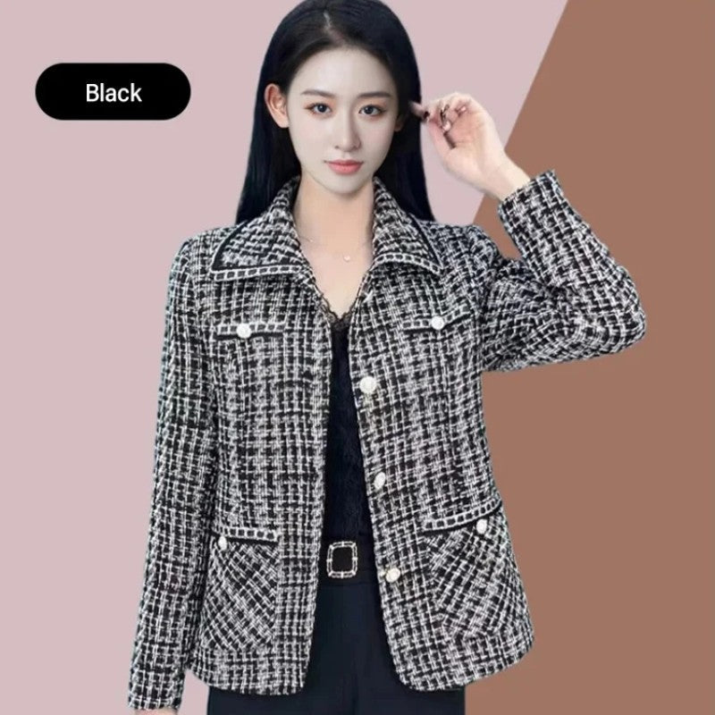 Women's Houndstooth Print Blazer