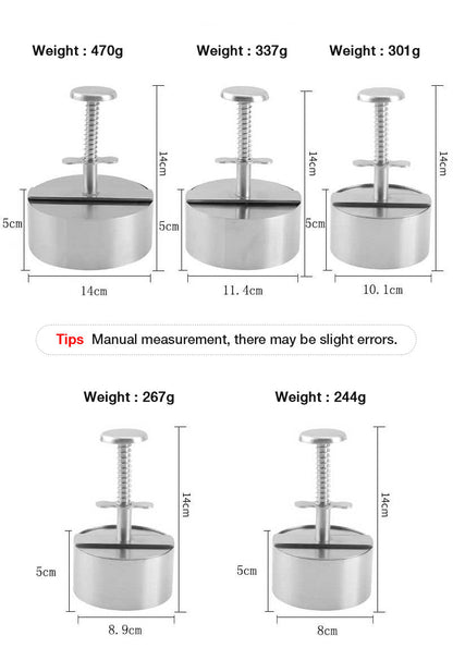 Manual Meat Press For Hamburger Patties