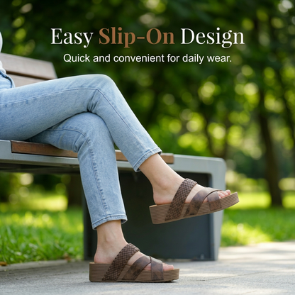 👡 Women's Criss-Cross Woven Strap Wedge Sandals – Comfortable, Stylish & Perfect for Summer Days ☀️