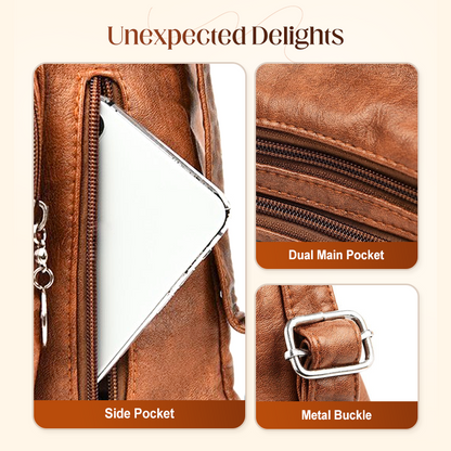 🔥Women's Convertible Multi-Pocket Shoulder Bag - 3 Ways to Wear 🎒