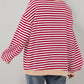 Women's Oversized Striped Long Sleeve Pullover
