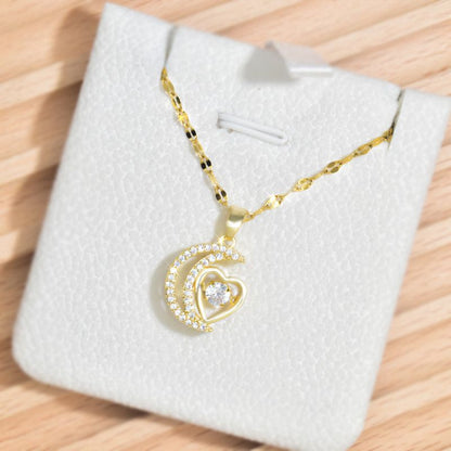 💎🌙Necklace With An Elegant And Delicate Crescent For Women✨