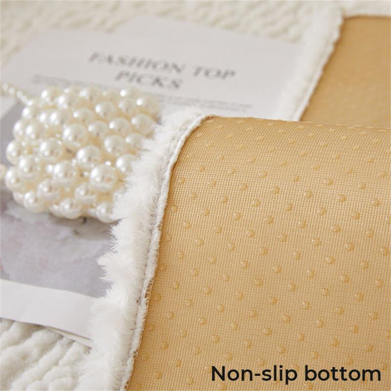 Cream Colour Berber Fleece Anti-Scratch Couch Cover