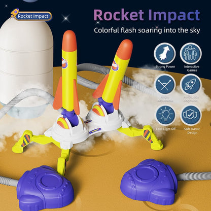 New Foot Pump Rocket Launcher Toys for Kids