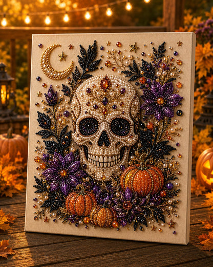 💎 Halloween Pearl Art DIY Kit – Turn Tiny Pearls into Spooky-Cute Magic 🎃✨