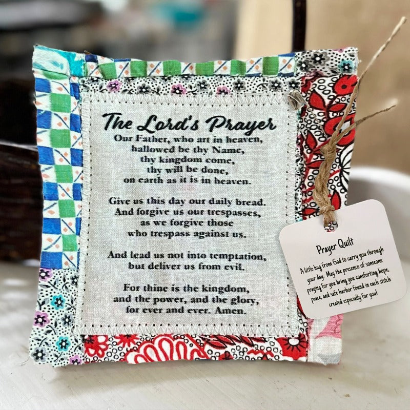 💜✝️Best Encouraged And Blessed Gift-Prayer Quilt With Cross Inside