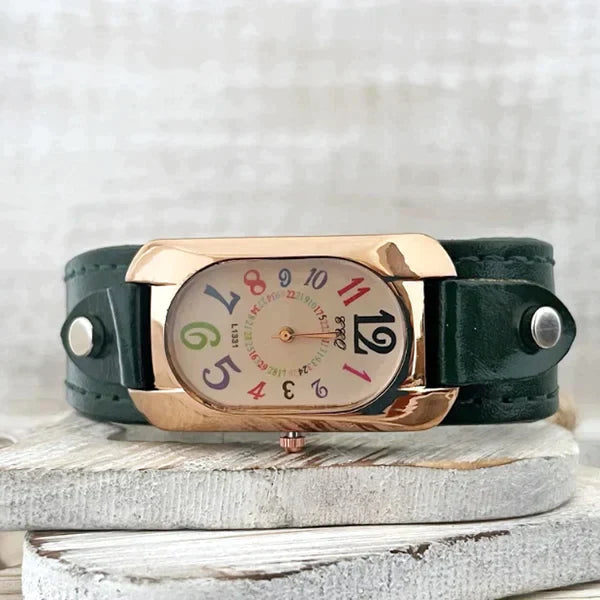 Vintage Quartz Stone Women's Watch