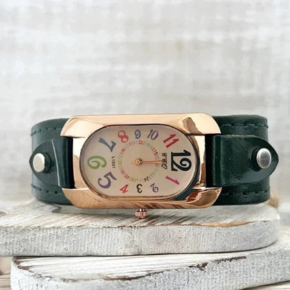 Vintage Quartz Stone Women's Watch