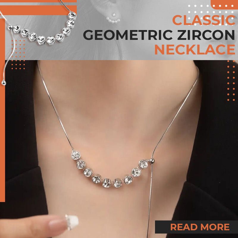 Classic Geometric Zircon Necklace