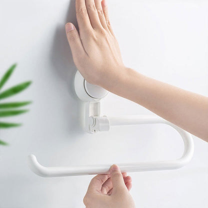 Punch-Free Roll Paper Holder Towel Rack