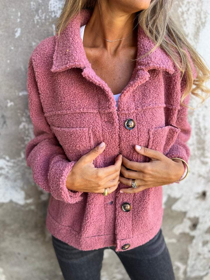 🍂Women's Warm Lapel Cropped Jacket